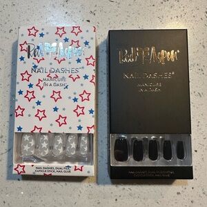 2, NIB medium length, press on nails by Red Aspen.